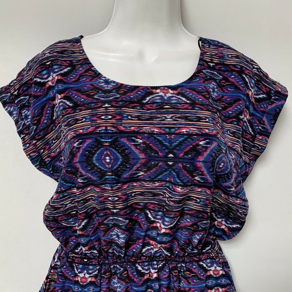 Pink Republic Skater Dress Blue Pullover Pockets L - Picture 5 of 8